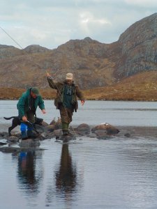 Fishing for wild trout in the hills of Gairloch