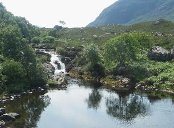 Falls on the River Balgy, June 2023. Is there a future for a native wild salmon population here?  